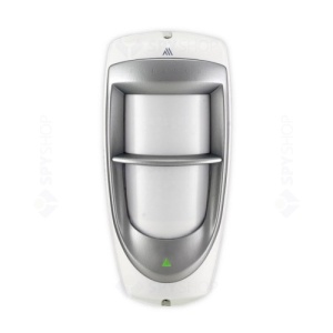Detector PIR dual-optic PMD85M wireless pentru exterior, imunitate avansata animale de companie, reglaj energie si sensibilitate, lentile interschimbabile, senzor temperatura, baterii cu autonomie 5 ani, actualizare OTA BlueEye