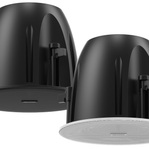 Difuzor de tavan Hikvision DS-QAZ0610G1, 1×1″ tweeter + 1×6.5″ woofer, putere 100V 10/5/2.5W + 70V 10/5/2.5/1.25W, sensibilitate 89 dB, max SPL 98 dB, frecventa 120 Hz–20 kHz