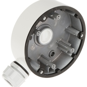 Doza de conexiuni pentru camere de supraveghere HikVision DS-1280ZJ-DM46, material aliaj de aluminiu, culoare alb, montaj pe perete sau tavan, design rezistent la intemperii, gestionare cabluri inclusa - Img 4