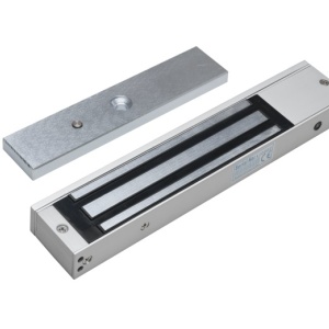 Electromagnet aplicat SM-280LEDA, forta retinere 280kg, indicator LED, monitorizare stare NC-COM-NO, alimentare 12/24VDC, carcasa aluminiu, protectie supratensiune, pentru usi lemn, sticla, metal sau anti-foc