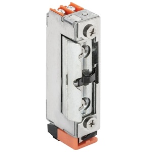 Incuietoare electromagnetica strike, fail-secure radial, incastrat, DORCAS-99NF305, functie monitorizare NC-COM-NO, alimentare 10-24VDC, forta retinere 3250N, pentru tocuri inguste, 75x16x26.2mm, masa bruta 0.13kg