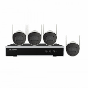 Kit 4 camere Bullet WiFi 4MP Hikvision NK44W0H-1T(WD)(D)