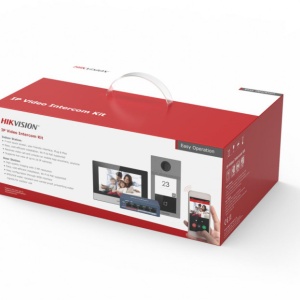 Kit Videointerfon IP HikVision pentru o familie cu Wi-Fi DS-KIS604-S(C) - Img 2