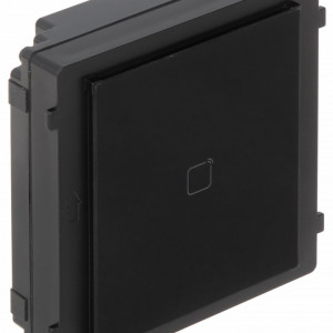 Modul cititor carduri EM HikVision DS-KD-E pentru post exterior modular, frecventa 125kHz, protectie IP65, iluminare fundal, configurare facila, compatibil cu sistemele de videointerfonie seria DS-KD8 - Img 2