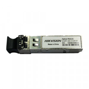 Modul SFP Multi-Mode Hikvision HK-SFP-1.25G-1310-DF-MM, viteza 1.25 Gbps, lungime de unda 1310nm, conector Duplex LC, distanta transmisie pana la 550m, alimentare 3.3V, Hot Pluggable, compatibil MSA, design compact