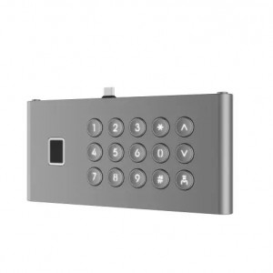 Modul tastatura si amprenta HikVision DS-KDM9633-FKP pentru post exterior seria KD9633, capacitate 5000 amprente, iluminare spate taste, protectie IP65 si IK07, acces biometric si cod PIN, montaj modular - Img 2