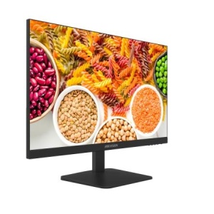 Monitor FHD Hikvision DS-D5027F2-1P2, 27 inch, 100Hz, panou IPS borderless (3 laturi), unghi 178°, tehnologie 3D Noise Reduction, Low Blue Light, design ultra-subtire, interfata HDMI si VGA, suport montaj VESA