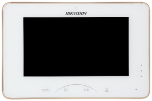 Monitor IP HikVision DS-KH8300-T, 7″ LCD 1024×600, hands-free audio-video cu statia usa/master, touchscreen, TF card, monitorizare camere externe, deblocare la distanta, 8 intrari alarma, apel panica, upload automat alerte - Img 2