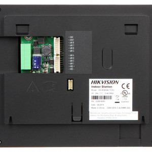 Monitor videointerfon interior HikVision DS-KH8340-TCE2, ecran color TFT LCD 7 inch, rezolutie 1024 x 600, tehnologie 2 fire, montaj aparent, iesire alarma, compresie H.264, alimentare 24VDC, design modern si slim - Img 3