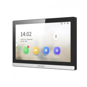 Monitor videointerfon IP HikVision DS-KH6350-WTE1 Value Series, ecran tactil 7-inch, noua interfata UI V2.0, Wi-Fi, alimentare PoE, stocare poze si mesaje pe card TF, control prin Hik-Connect, vizualizare camere live - Img 3