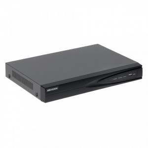 NVR 16 canale HikVision DS-7616NI-K1, rezolutie 4K 8MP, latime banda 160Mbps, compresie H.265+, 1x slot HDD pana la 8TB, iesire video HDMI 4K si VGA, 2x port USB 2.0, interfata LAN Gigabit, suport ONVIF si Hik-Connect, carcasa 1U metalica