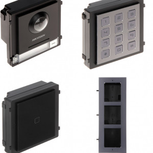 Post exterior HikVision 3 module ingropat DS-KD8003-IME1+DS-KD-M+DS-KD-KP+DS-KD-ACF3