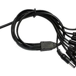 Splitter alimentare 1 x Mama la 8 x Tata SPAL108, lungime standard, compatibil cu surse alimentare 12V DC si camere supraveghere, distributie curent pentru 8 dispozitive, conectori 2.1mm x 5.5mm, design compact