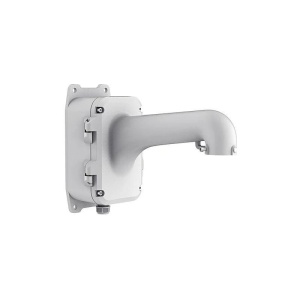Suport camera supraveghere tip dome HikVision DS-1604ZJ-BOX-P, montaj pe perete cu doza de conexiuni inclusa, material aluminiu rezistent, dimensiuni 395.5 x 281.2 x 170.7 mm, culoare alba, design robust