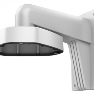Suport de perete HikVision DS-1273ZJ-DM25 pentru camere supraveghere tip dome, material aliaj de aluminiu cu tratament de suprafata prin pulverizare, design cu capac pentru cablare facila, montaj robust de exterior
