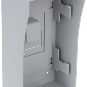 Suport montaj pe perete HikVision DS-KAB02 pentru post exterior videointerfon seria DS-KV8X02-IM, fabricat din otel inoxidabil SUS201, design ergonomic si robust, rezistent la coroziune, instalare simpla si sigura