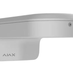 Suport montaj perete/stalp Ajax MountCam B1 (White) compatibil cu BulletCam, DomeCam Mini si TurretCam, utilizare interior/exterior, management cabluri, puncte fixare pre-gaurite, suruburi captive, -40°C la +60°C