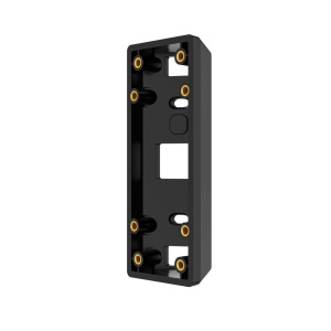 Suport montaj videointerfon Hikvision DS-KABV24-A, carcasa montaj pentru colt, compatibil cu posturi videointerfon KV6114, KV6124, DS-KB2412T-IM, DS-KB2422T-IM, DS-KB2411T-IM, montaj aparent, material PC base, culoare negru, temperaturi -40C la 70C