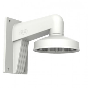 Suport perete camera Hikvision DS-1273ZJ-DM32, compatibil cu camere de tip dome, fabricat din aliaj de aluminiu, greutate maxima suportata 3 kg, rezistent la intemperii, culoare alb