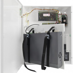 Sursa de alimentare tip buffer 12V 10A Pulsar PSUPS10A12CR, 8 iesiri pentru camere si DVR, spatiu pentru acumulator 17Ah, carcasa metalica din otel, protectie IP20, backup pentru sisteme de supraveghere