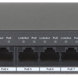 Switch PoE Dahua Gigabit DH-PFS3010-8GT-96, 10 porturi (8x PoE + 2x Uplink), putere totala 96W, suporta Hi-PoE BT 90W, functie PoE Watchdog, Long Distance PoE, carcasa metalica, protectie descarcari electrice - Img 3