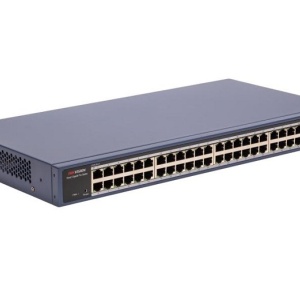 Switch rețea PoE smart managed 26 porturi HikVision DS-3E1726HP-SI-24P2X, 24x Gigabit PoE 370W și 2x 10G SFP+, economisire energie EEE, VLAN, STP/RSTP/ERPS, SNMP, QoS, protecție supratensiune 6kV