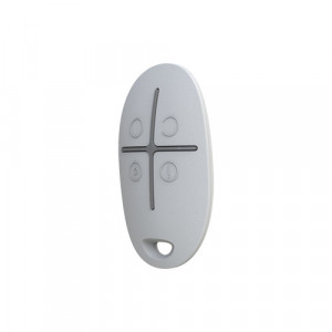 Telecomanda wireless Ajax SpaceControl Jeweller, 4 butoane, buton panica, armare/dezarmare/mod noapte, protectie la apasare accidentala, distanta 1300m, criptare dinamica, baterie CR2032 inclusa, autonomie pana la 5 ani - Img 3