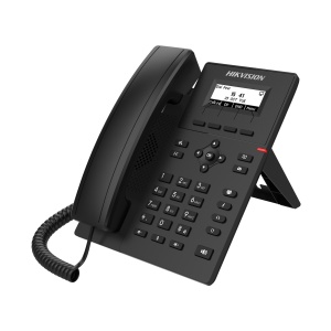Telefon SIP 4 linii HikVision DS-KP6000-HE1 audio HD difuzor/casti, 33 taste fizice, ecran dot-matrix 2.3 inch, capacitate 600 apeluri, 2 porturi RJ-45 10/100 Mbps, suport PoE IEEE802.3af, alimentare 5VDC, interfata RJ-9 - Img 2