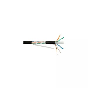 Cablu retea UTP cat.6 cupru integral, negru, rola 305 m utilizare la exterior NETSETE1610_305