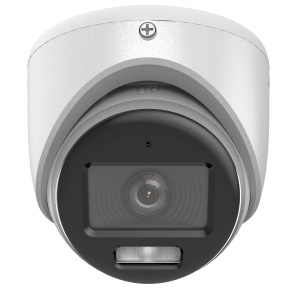 Camera supraveghere analogica ColorVu HikVision turret 3K DS-2CE70KF0T-LMFS(2.8mm), 2960×1665, ColorVu 24/7 color, Smart-Hybrid Light, IR 20m, white light 20m, 4‑in‑1 TVI/AHD/CVI/CVBS, IP67 - Img 2