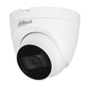 Camera supraveghere analogica Dahua eyeball 5MP DH-HAC-HDW1500TMQ-A(2.8mm), tehnologie Starlight, microfon incorporat, lentila 3.6mm, IR 60m, Smart IR, 4 in 1 CVI/CVBS/AHD/TVI, carcasa metalica IP67, Quick-to-install