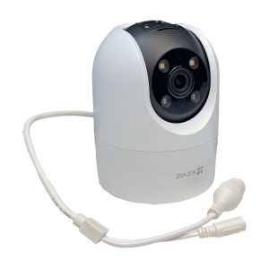 Camera supraveghere exterior EZVIZ 5MP CS-H8C PRO(3K) Ultra HD, functie Pan & Tilt, detectie AI persoane si vehicule, urmarire automata, vedere nocturna color, sirena si flash, audio bidirectional, Wi-Fi, slot card, IP67 - Img 2