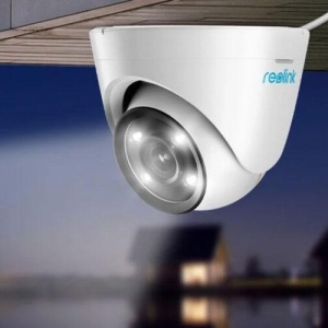 Camera supraveghere exterior Reolink 12MP P344 Ultra HD tehnologie PoE, detectie inteligenta persoane, vehicule si animale, Color Night Vision cu Spotlight, audio bidirectional, protectie IP67, slot card MicroSD