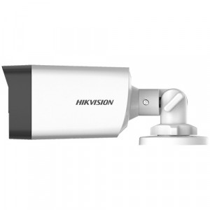 Camera supraveghere Hikvision Bullet 5MP DS-2CE17H0T-IT3E(2.8mm)(C), tehnologie PoC (Power over Coax), IR 40m, lentila fixa, unghi larg, IP67, Smart IR, carcasa metalica, semnal HD, alimentare prin cablu coaxial - Img 2