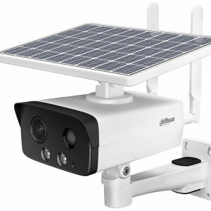 Camera supraveghere IP 4G Dahua bullet 4MP IPC-HFW2431DG-4G-SP-EAU-B-0280B Solar Power, panou solar si acumulator, PIR, IR/Lumina Calda, WDR, IP67, slot card, microfon si difuzor, eMMC 8GB, alerta sonora si luminoasa