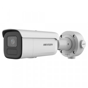 Camera supraveghere IP Hikvision Bullet 8MP DS-2CD2686G2HT-IZS(2.8-12mm), tehnologie DarkFighter, analiza video AcuSense, rezolutie 4K, WDR 120dB, H.265+, protectie IP67 si IK10, slot card, carcasa metal