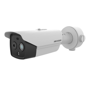 Camera supraveghere IP HikVision bullet termica bi-spectrum 256x192 DS‑2TD2628T‑7/QA(7mm), analiza video persoane/vehicule, alarma temperatura, detectie fum, AGC termic, DDE, 3D DNR, VOx