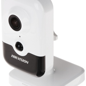 Camera supraveghere IP Hikvision cube 4MP DS‑2CD2441G0‑I(2mm)(C), detectie corp uman PIR, audio bidirectional integrat, H.265+, WDR digital, microSD pana la 512 GB, orientata pentru interior, conectare usoara si securitate in timp real - Img 2