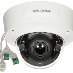 Camera supraveghere IP HikVision dome 4MP DS-2CD2746G1-IZS(2.8-12mm) AcuSense, DarkFighter, lentila varifocala motorizata, WDR 120dB, H.265+, clasificare om/vehicul, protectie IP67 si IK10, interfata audio si alarma, metalica