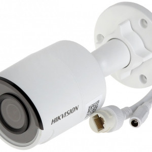 Camera supraveghere IP HikVision Mini Bullet 2MP DS-2CD2023G0-I(2.8mm), compresie H.265+, WDR 120dB, IR 30m, protectie IP67, carcasa complet metalica, slot card microSD, alimentare PoE, 3D DNR, BLC, ONVIF