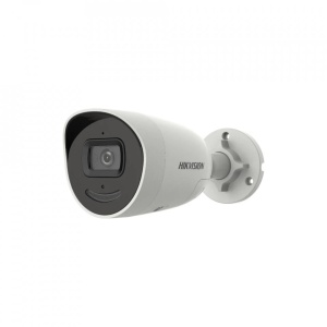 Camera supraveghere IP HikVision Mini Bullet 4MP DS-2CD2046G2-IU/SL(2.8mm)(C), AcuSense, DarkFighter, alarma stroboscopica si audio, microfon si difuzor, WDR 120dB, H.265+, protectie IP67, clasificare tinte