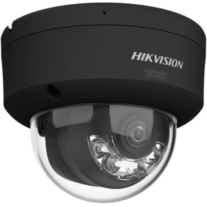 Camera supraveghere IP Hikvision Pro Series EasyIP dome 4MP DS‑2CD2147G3‑LIS2UY(2.8mm)(Black) ColorVu 24/7, HikAI‑ISP, Smart Hybrid Light IR+WL, AI detectie persoane/vehicule, microfon dual, microSD 512GB, IP67, IK10