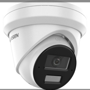 Camera supraveghere IP Hikvision Pro Series turret 4MP DS‑2CD2343G2‑LI2U/SL(2.8mm) AcuSense cu strobe si alarma sonora, Smart Hybrid Light IR+WL, dual microfon, WDR 120 dB, H.265+, IP67