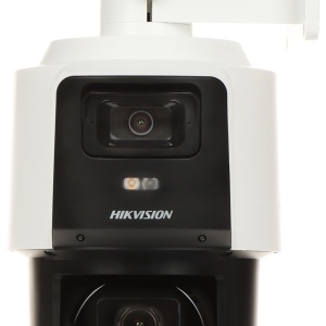 Camera supraveghere IP HikVision PTZ TandemVu 4MP+4MP DS-2SE3C404MWG-E/14(2.8mm, 2.8-12mm), vedere panoramica si detaliu, DarkFighter, zoom optic 4x, tehnologie AcuSense, WDR, protectie IP66, slot card, alimentare PoE+ / 12V DC - Img 3