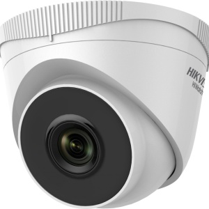 Camera supraveghere IP HikVision turret 2MP HWI-T220HA(2.8mm), HiWatch, detectie om/vehicul MD 2.0, H.265+, IR 30m, Digital WDR, protectie IP67, microfon integrat, alimentare PoE, carcasa metal/plastic