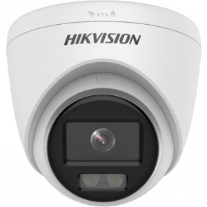 Camera supraveghere IP HikVision Turret 4MP DS-2CD1347G0-L(2.8mm) ColorVu, imagine color 24/7, performanta excelenta in lumina scazuta, H.265+, protectie intemperii IP67, senzor CMOS 1/2.7, lumina alba 30m