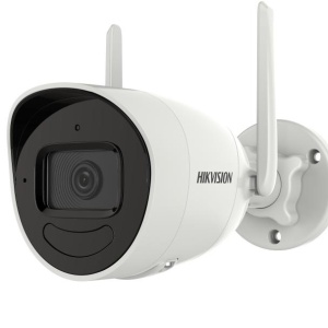 Camera supraveghere IP Hikvision Wi-Fi Series bullet 4MP DS-2CV2041G2-IDW(4mm)(White) Wi-Fi, two-way audio, EXIR 2.0 IR lunga distanta, microSD 512GB, instalare usoara, IP66, outdoor