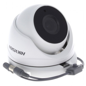 Camera supraveghere Turbo HD HikVision Turret 2MP DS-2CE56D8T-IT3ZE(2.7-13.5mm), Ultra Low Light 0.003 lux, lentila varifocala motorizata 2.8-12mm, PoC (alimentare pe coaxial), True WDR 130dB, EXIR 2.0 IR 60m, IP67, alb