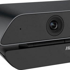 Camera Web Full HD 2MP HikVision DS-U12, rezolutie 1920 x 1080, microfon integrat, lentila cu distorsiune redusa, iluminare minima 0.1 Lux, auto-adaptare luminozitate AGC, interfata USB 2.0, Plug-and-Play, carcasa compacta