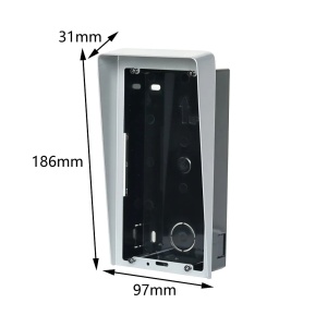 Capacul de protectie ploaie HikVision DS-KABV8113-RS/Flush, pentru post exterior seria KV8113, montaj aplicat pe suprafata, material otel SECC rezistent, protectie intemperii, culoare argintiu, instalare rapida - Img 5
